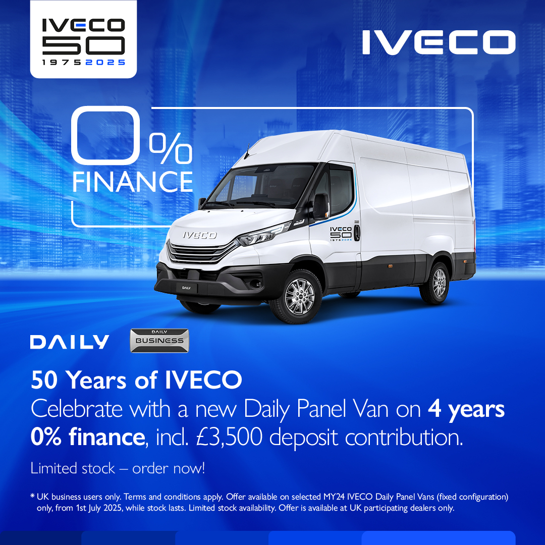 Daily Panel Van on 0% finance with £3,500 deposit contribution